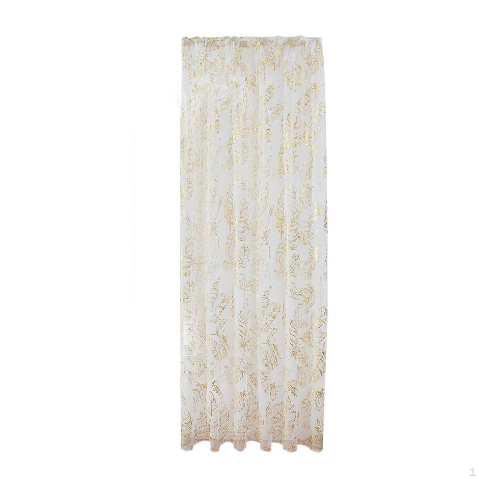 Lightweight Window Drapery Panel with Rod Pocket for Home Living Space