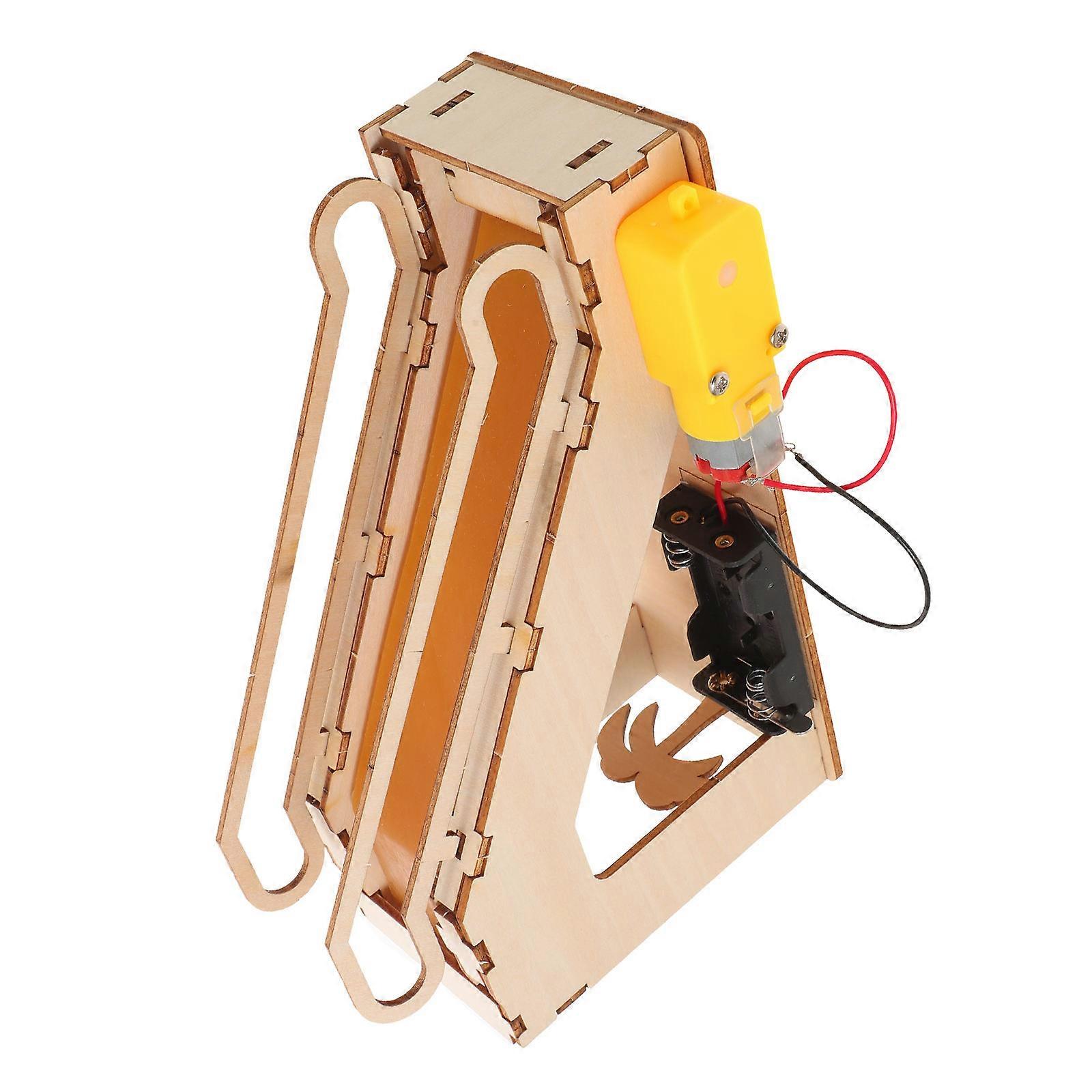 Tech Education Toy Wooden Elevator Puzzle Science Experiment Kit for Kids