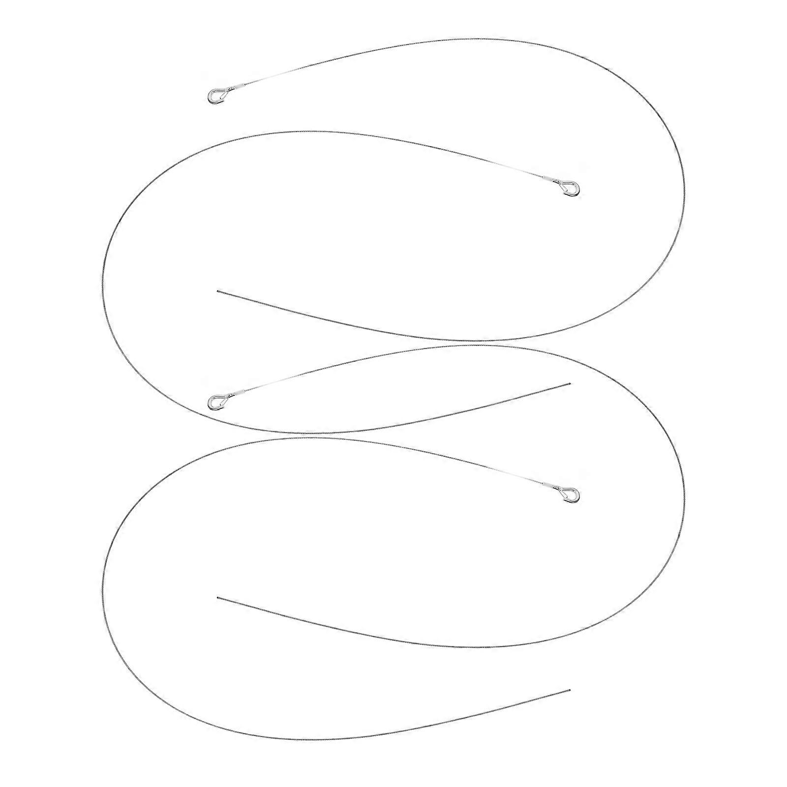 Adjustable Stainless Steel Hanging Wire for Light Lamp Rope 4Pcs Durable