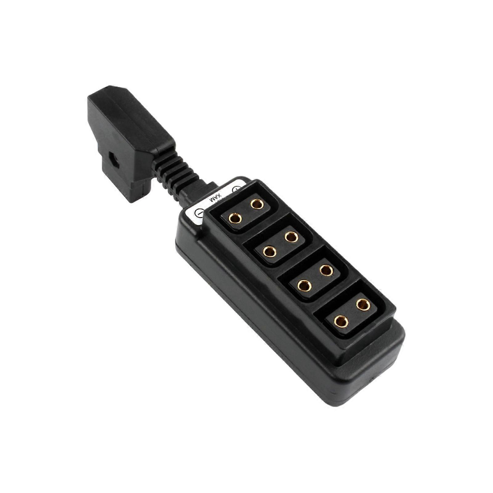 Professional Camera Battery Splitter Cable D-tap to 4 D-tap Compact Design Supports Multiple Equipment Power Needs Multicolor
