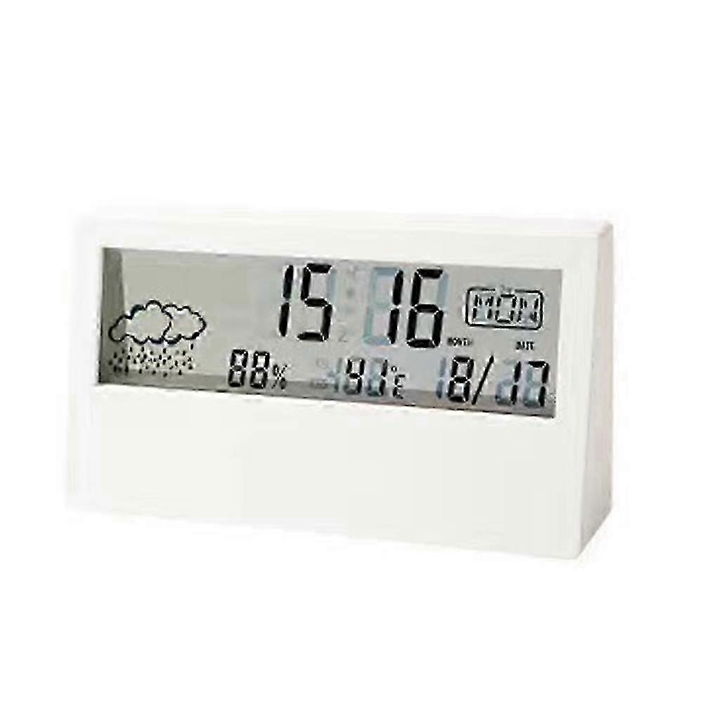 Health Monitoring Companion, Desktop Clock With Durable Material, Temperature And Humidity Display, Aesthetic Home Decor For Wellness Conscious S