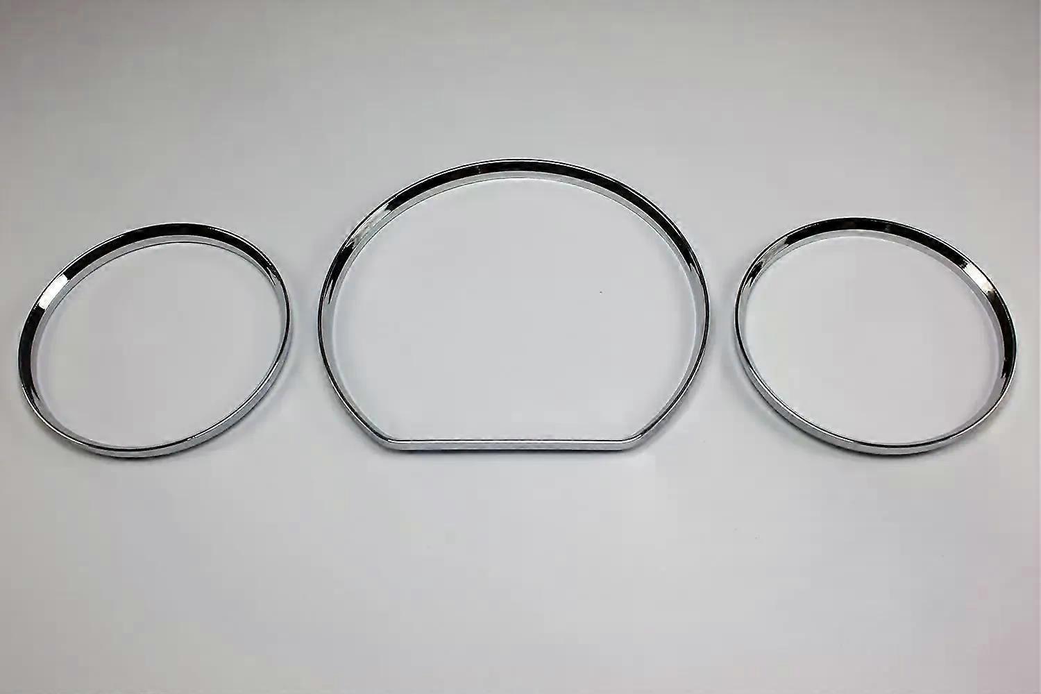 Styling Chrome Dashboard Gauge Ring Set For for Mercedes Benz W210 00-02 / C208 00-03Chrome Silver / Matt Silver 