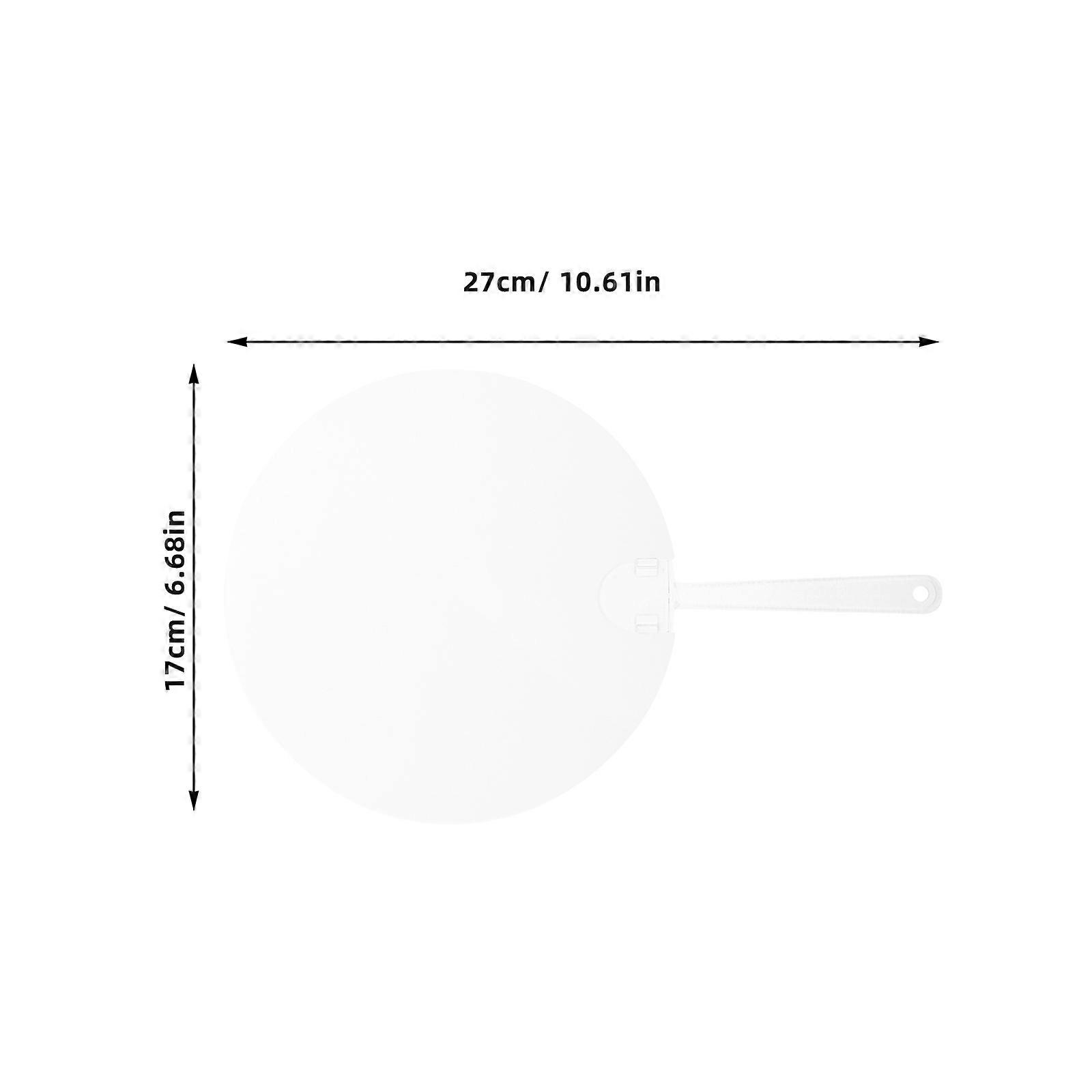 10pcs Round Hand Fan Transparent Blank Diy Fan Multi-fonctionnel Stage Performance Fan