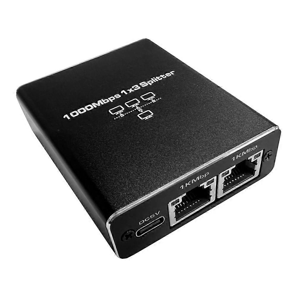 High Speed Gigabit Ethernet Splitter RJ45 Splitter 1 to 3 Connections 1000Mbps Supports Cat5/5E/6/7/8