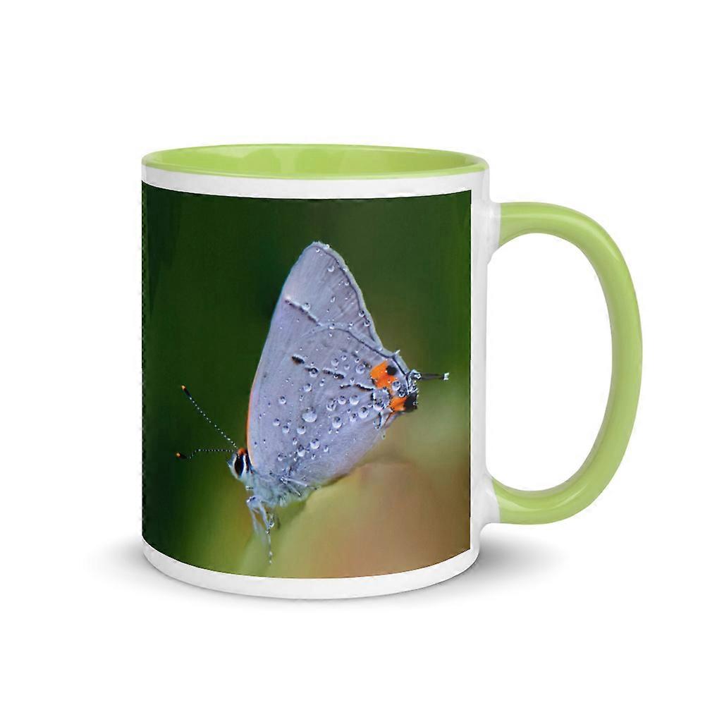 Dew Drop! - Mug with Color Inside (Green)