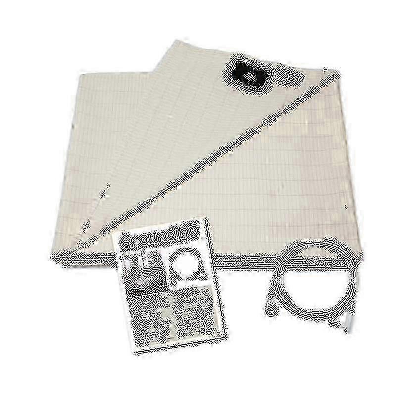 Earthing Double Bed Grounding Sheet: Shield EMF Anti-Radiation, Fast Conducting up to 25-26 Seconds for Safe Sleep