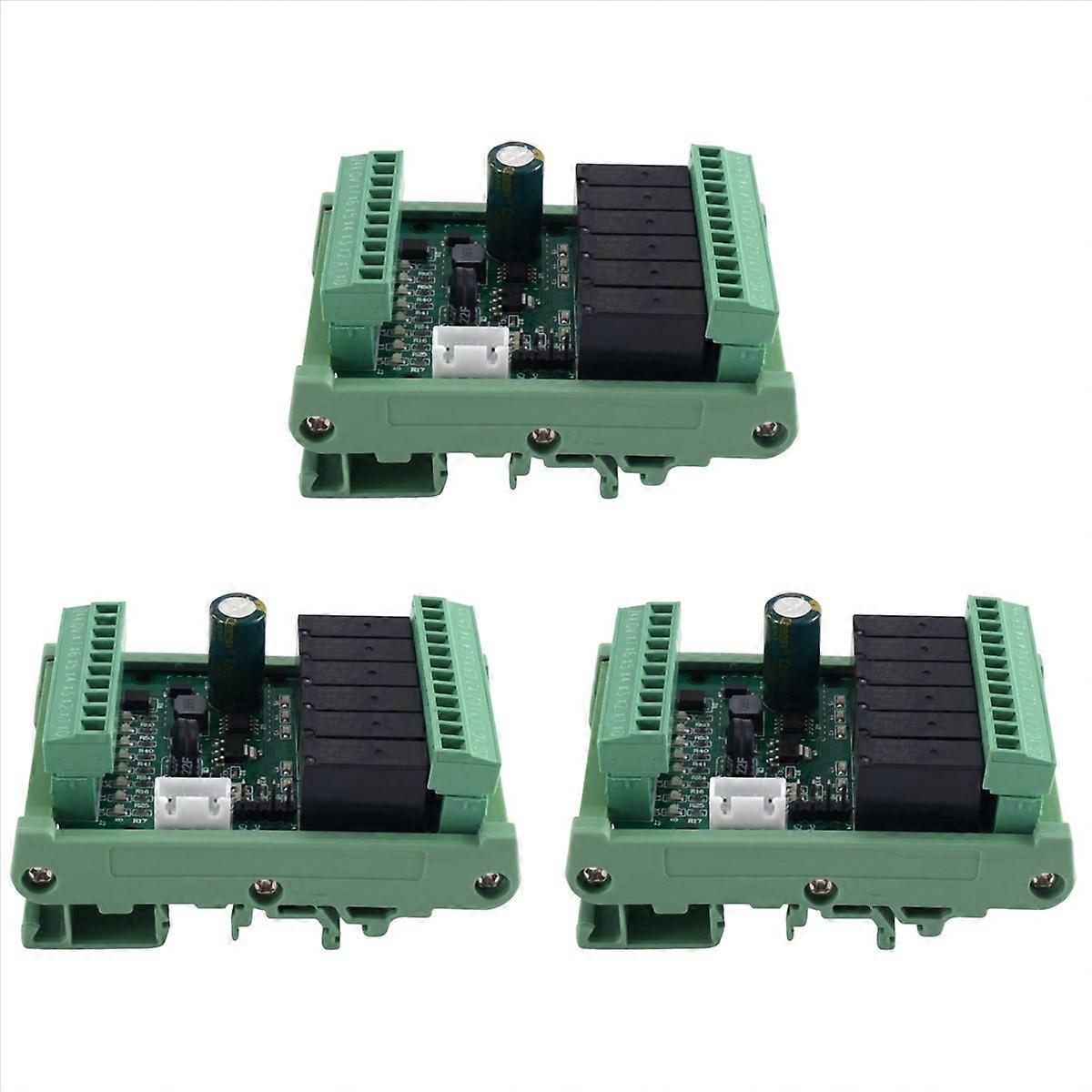 3X PLC Industrial Control Board FX2N-14MR Programmable Logic Controller Board