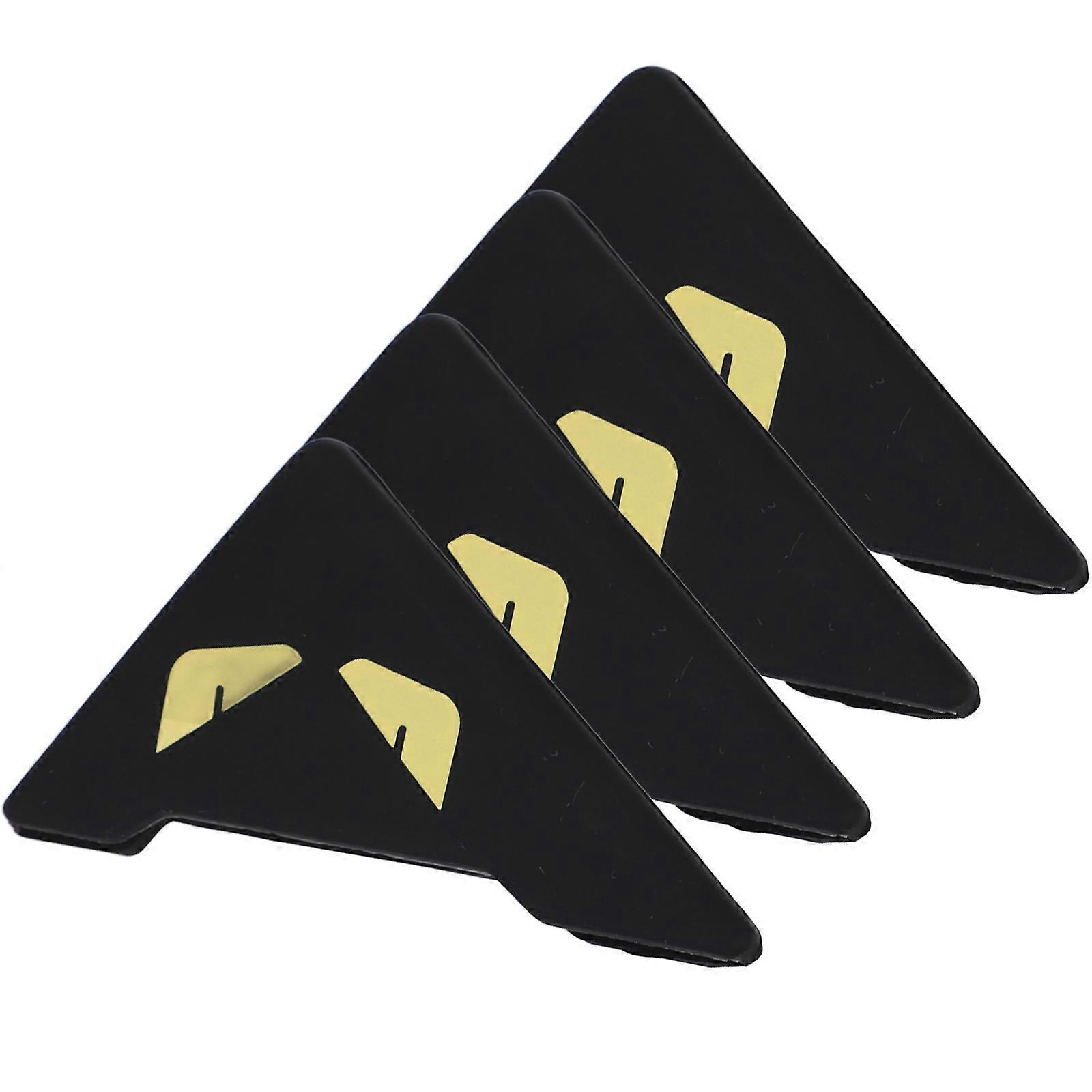 Car Door Protector Edge Guard Prevent Scratches Black Silicone Bat Shape 4Pcs