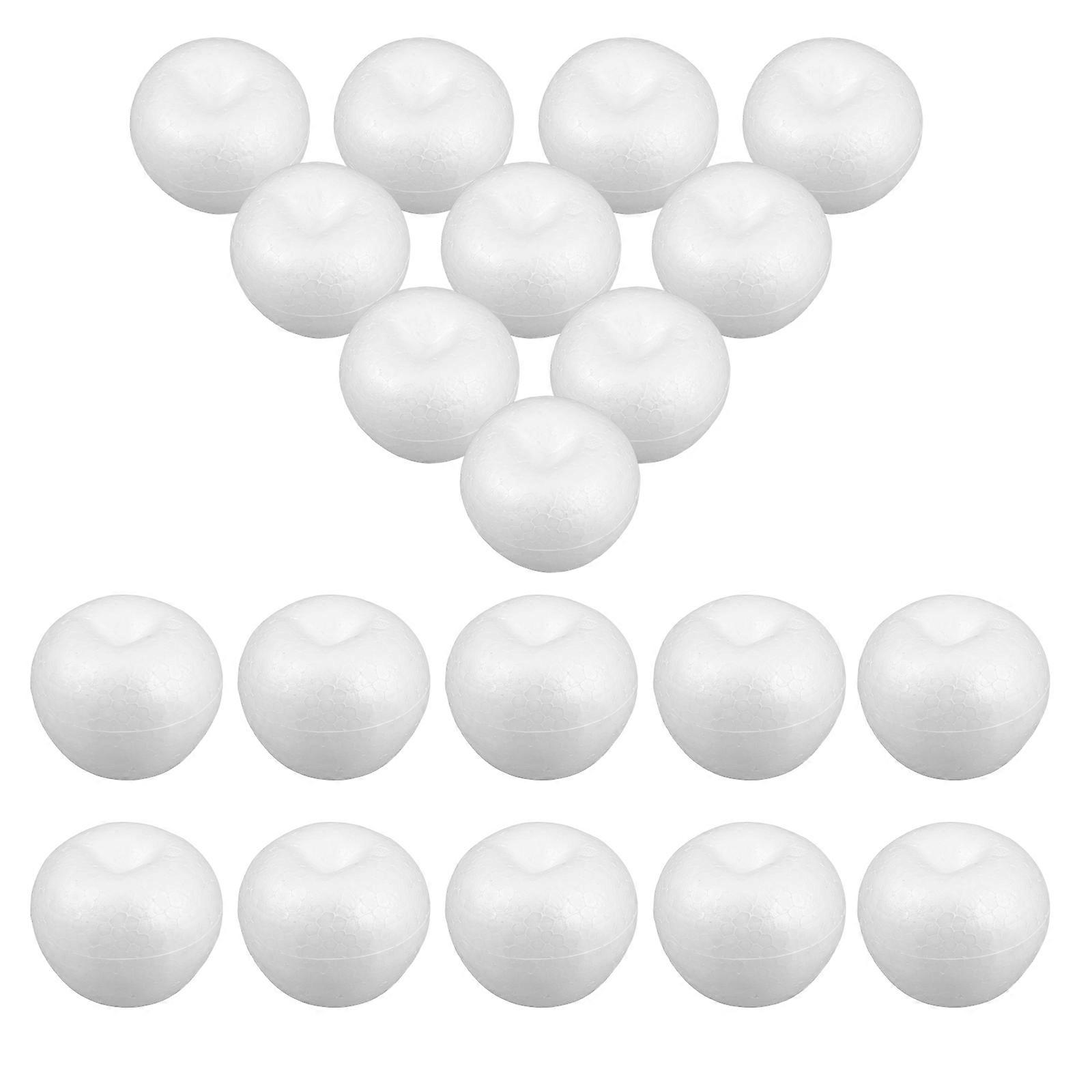 White Craft Foam Apple Models for Craft 20Pcs Mini Polystyrene Apples