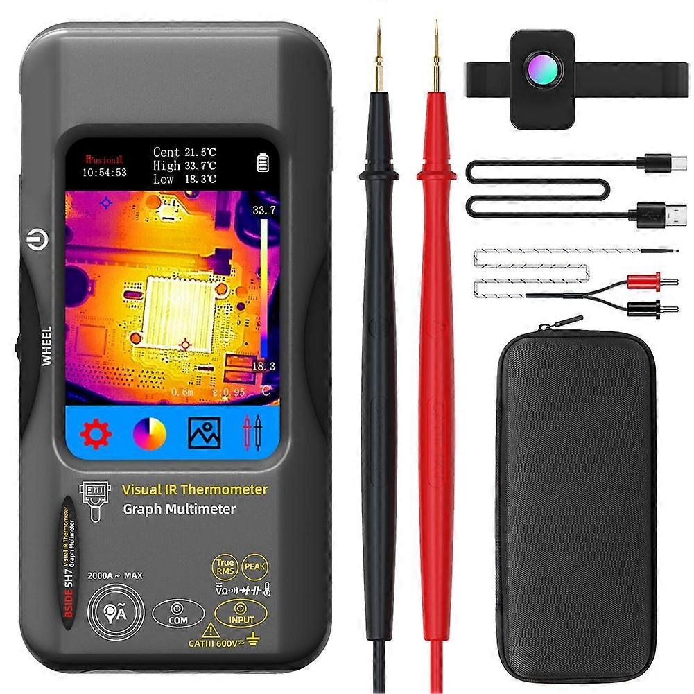Thermal Imaging Camera Multimeter 320x320 Resolution 25Hz Infrared Thermal Camera 15 Thermal Palettes -Ranging Tester