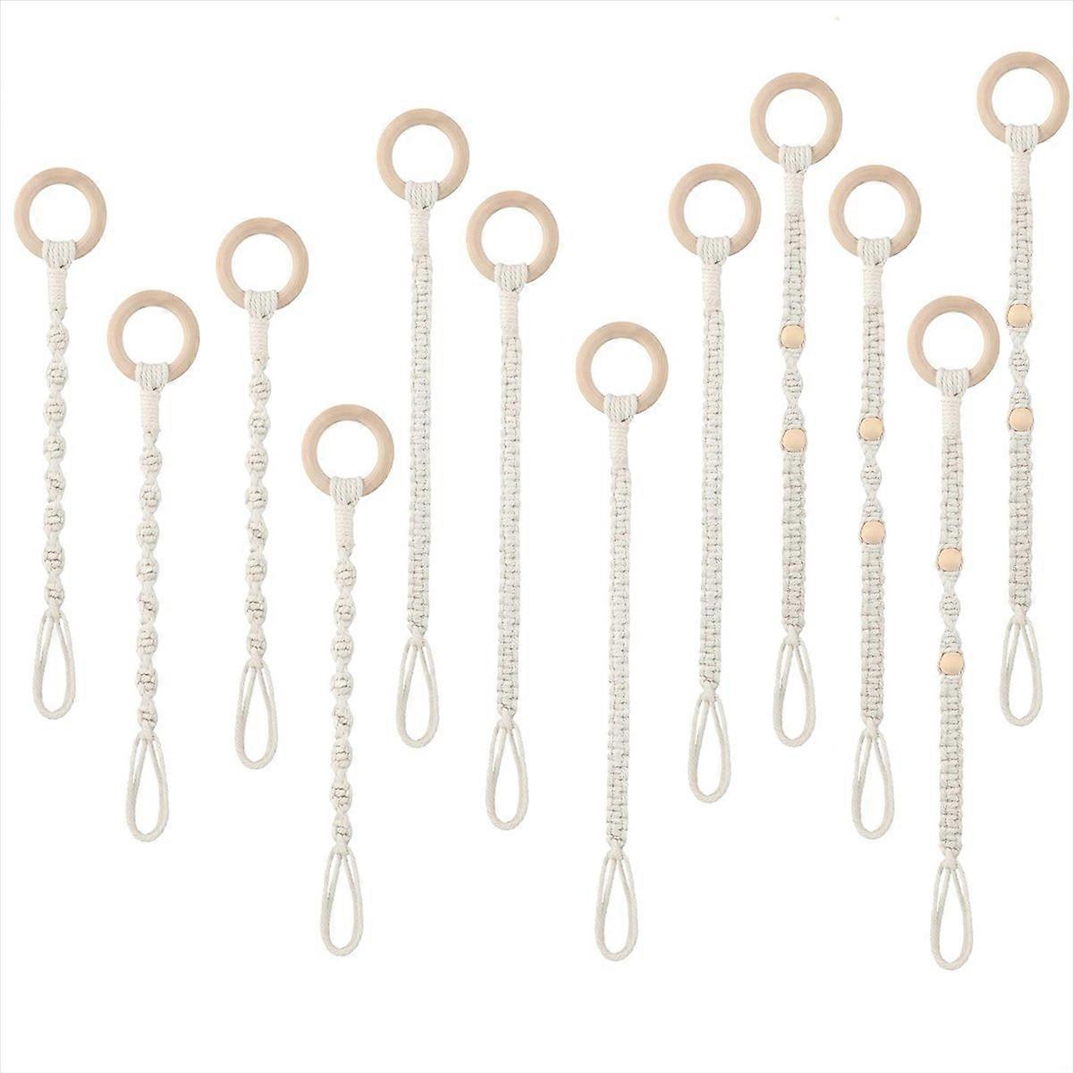 12 Pcs Connectable Macrame Plant Hanger Extender Plant Pot Holders