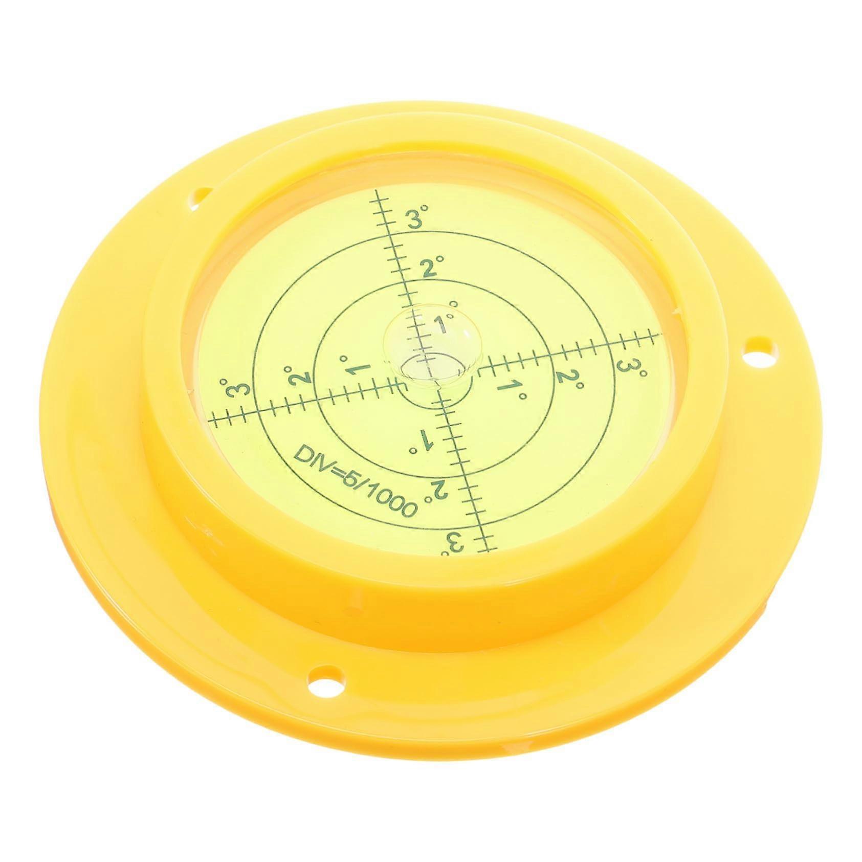 Portable Round Bubble Level With Base Spirit Level For RV Fridge ImpactResistant Circular Gauge For Accurate Horizontal