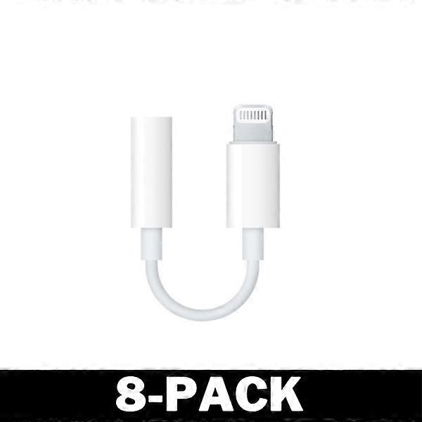 Digital Lightning to 3.5mm - AUX - compatible with iPhone compatible with iPad iPod 8-Pack