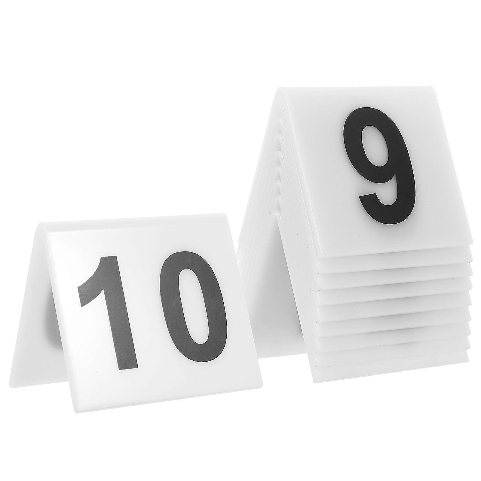 10pcs   Acrylic Number Markers Reusable Number Markers Restaurant Table Evidence Numbers Markers