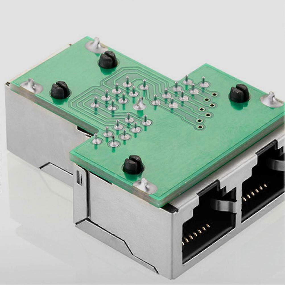 LAN cable splitter, socket, plug, Ethernet adapter connector, 3U gold-plated