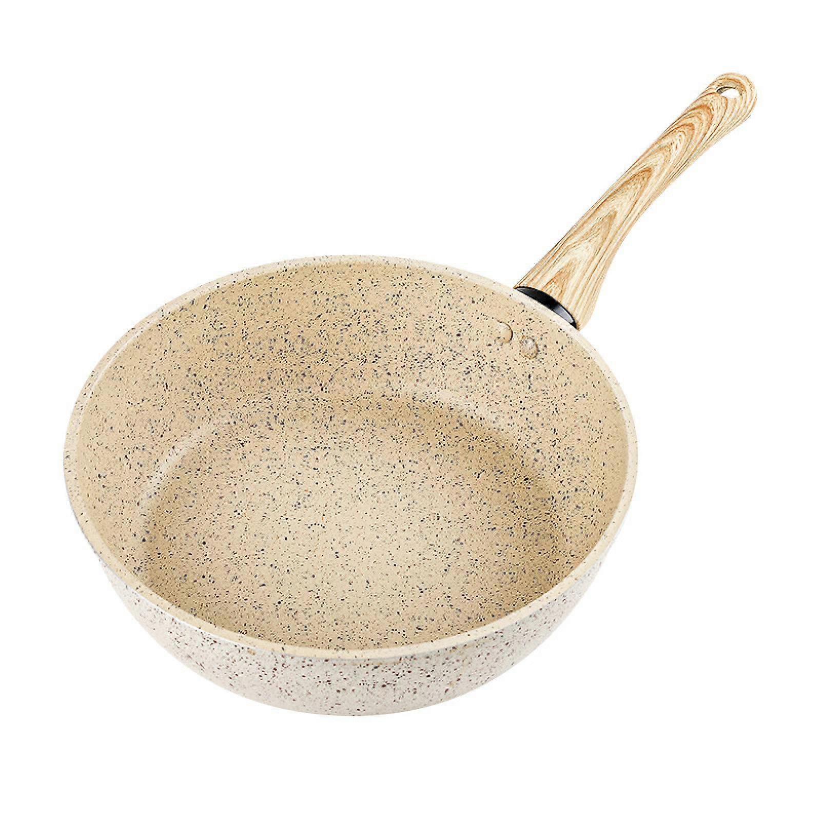 30cm Stone Coated Non Stick Wok with Lid for Gas and Induction, Even Heat Distribution