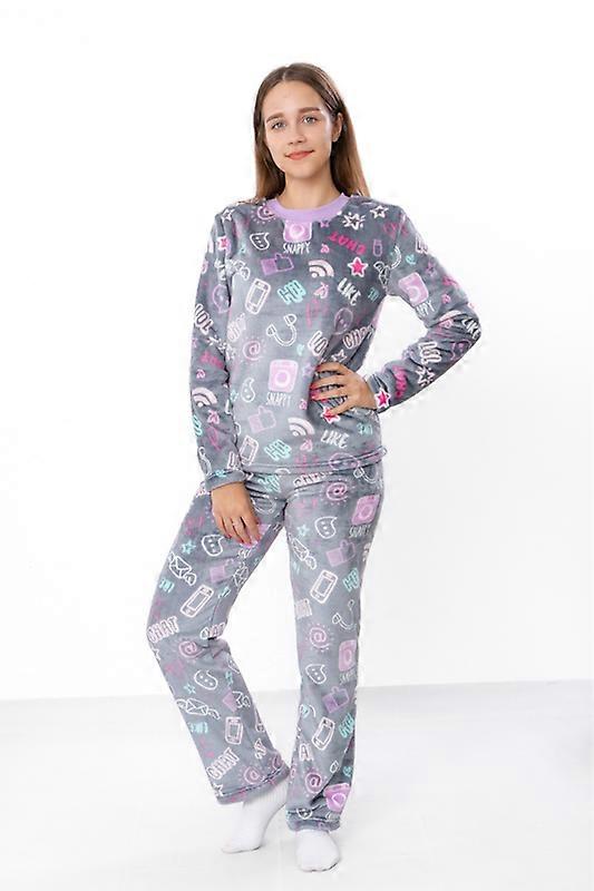 Cozy Girls’ Sleepwear – Soft Velsoft Fabric & Bright Prints,, Winter,  HC 6079-035-2-1