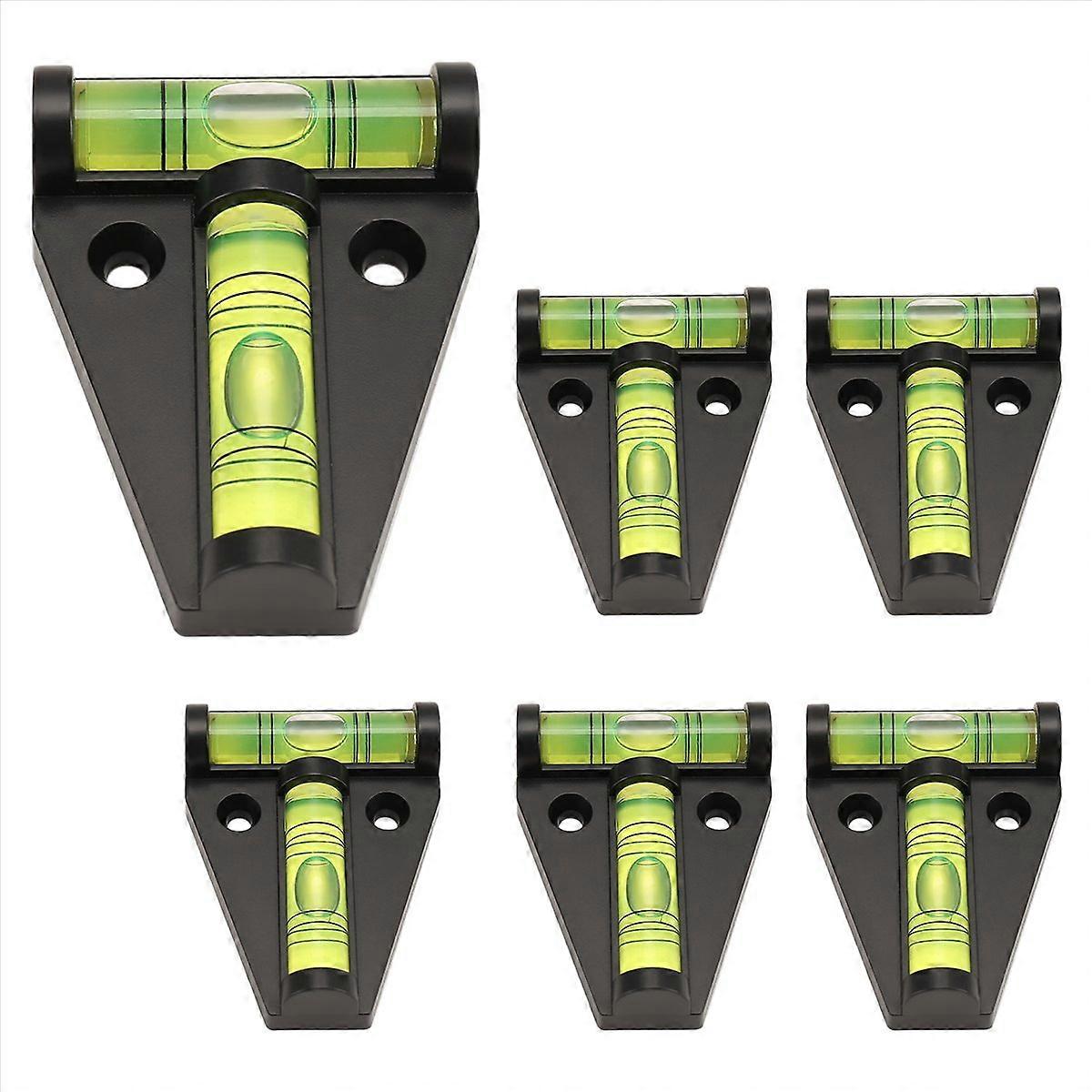 6 Pack RV T Level, 2 Way T-Type Check Bubble Level