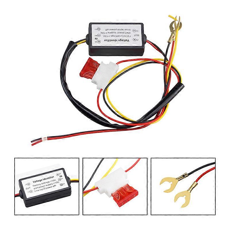 LED Daytime Running Light Controller Auto Relay Harness Dimmer Switch Car Accessories