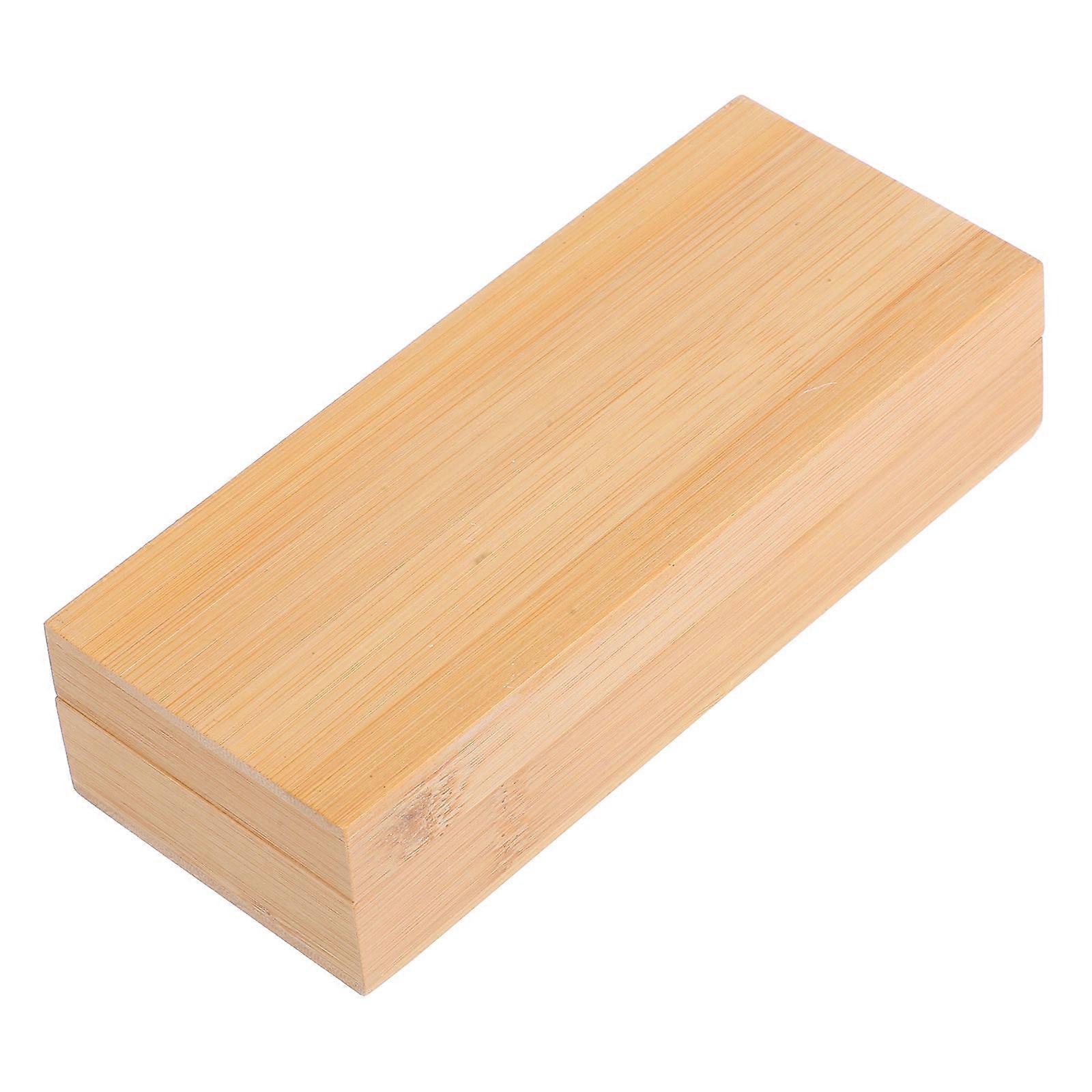 Handmade Wooden Storage Box for Storage with Lid and Khaki Color