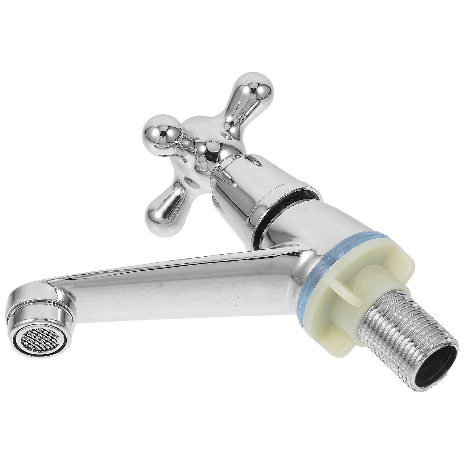 Basin Faucet with Single Cold Water Function for Bathroom Zinc Alloy