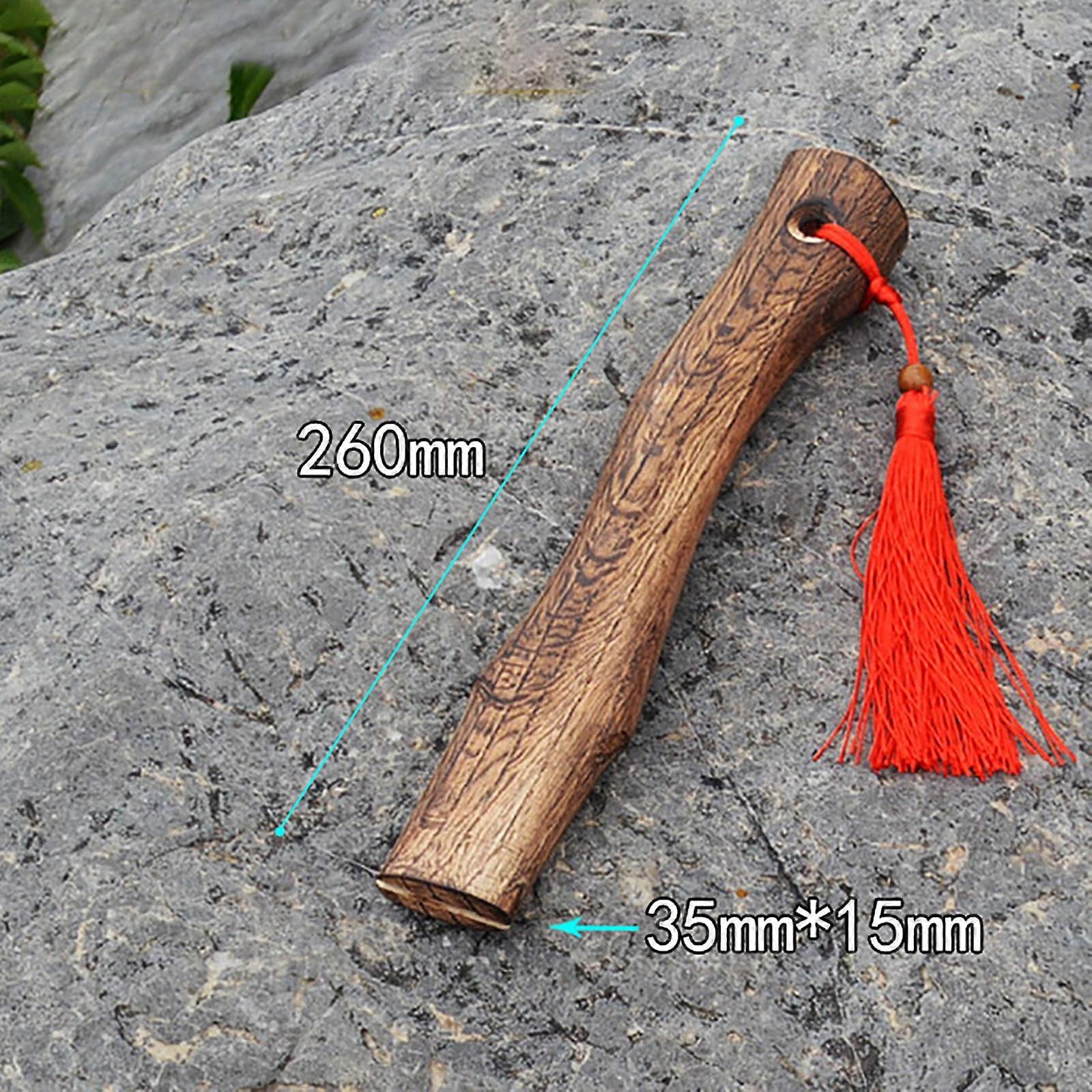 Txmfgh Wooden Axe Handle Spare Part with High-Temperature Carbonized Surface, Ergonomic Anti-Slip Design for Efficient and Comfortable Wood Chopping