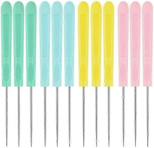 12 Pcs Cookie Decorating Scribe Tool Set with Stainless Steel Tips for Cake Icing and Fondant Craft