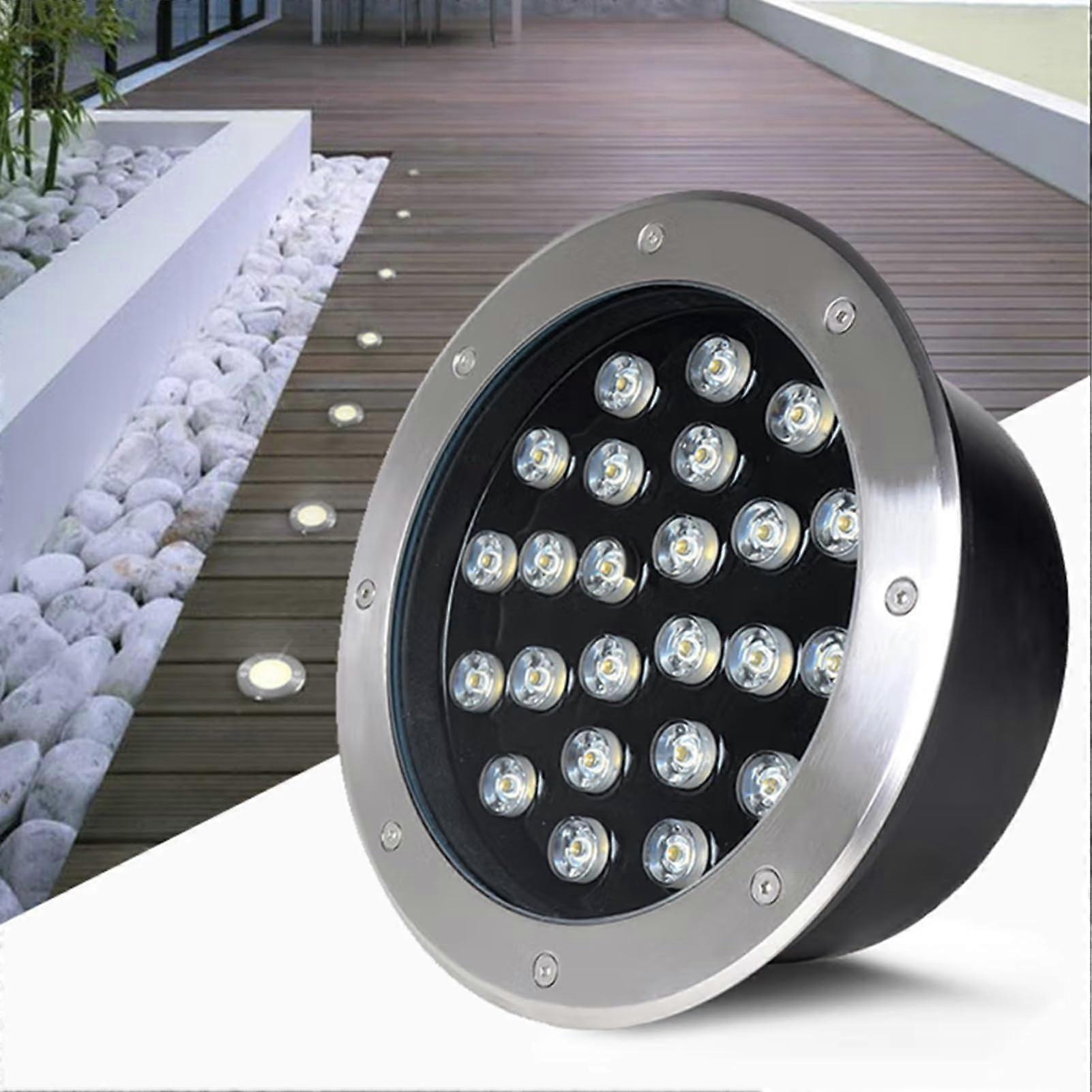 LED Outdoor Ground Light IP66 Waterproof Embedded Buried Deck Path Garden Driveway Landscape Lamp