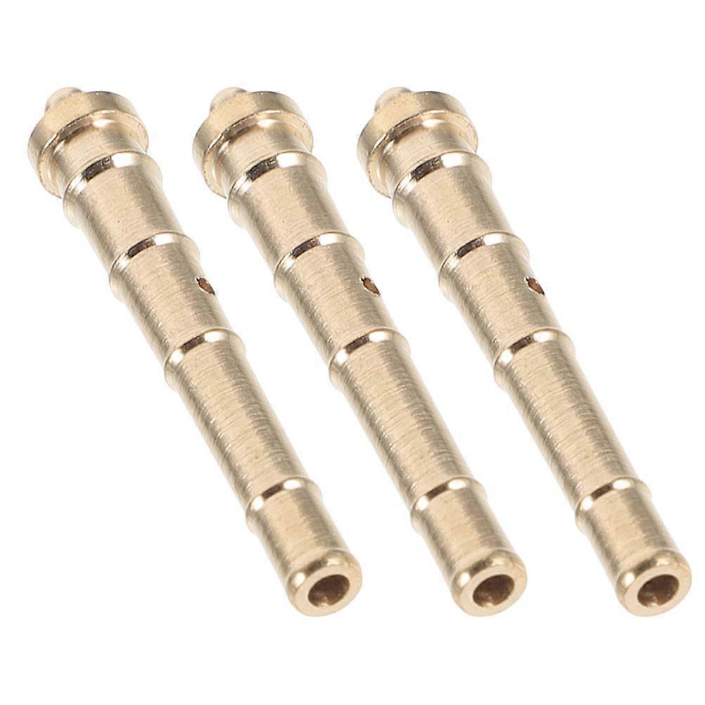 Sailing Model Copper Cannons for Decor 3Pcs Golden Miniature Accessories