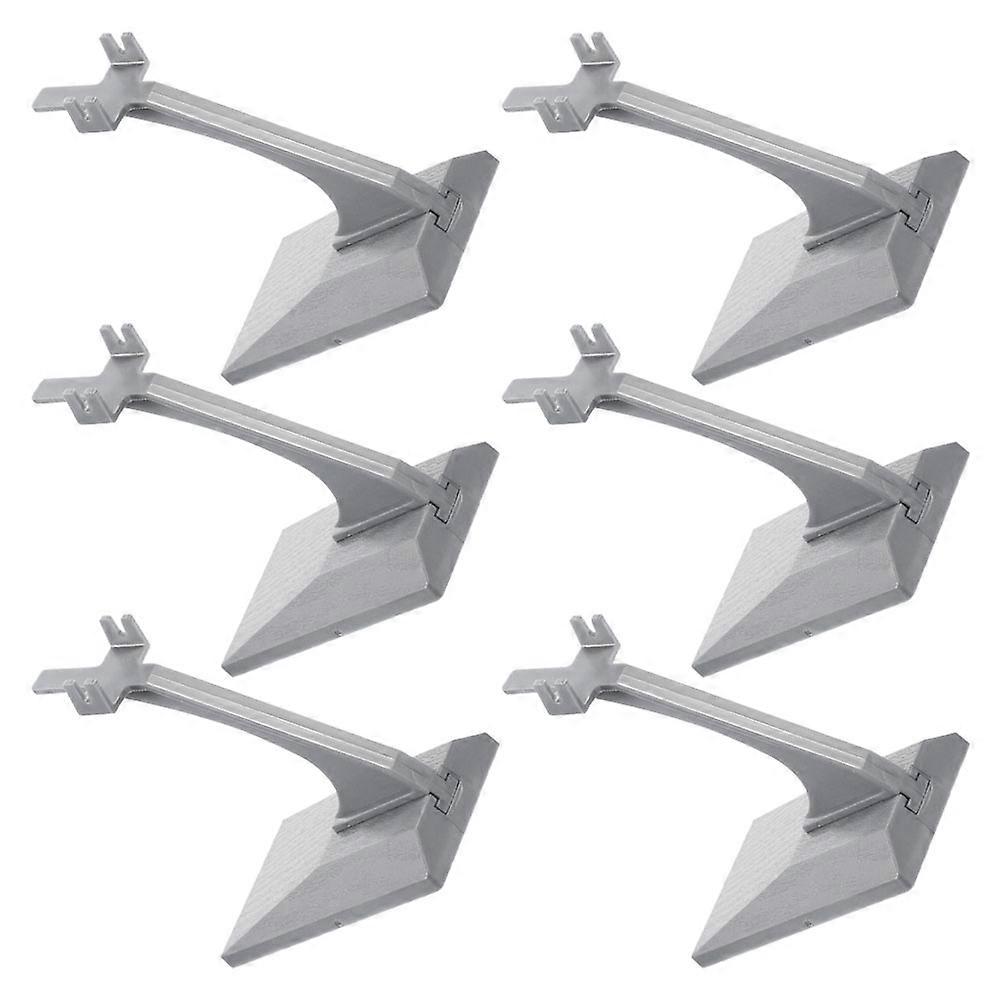 Model Display Stand Plastic Aircraft Model Stand with Plane Support 6Pcs