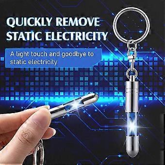 8Pcs Static Electricity Remover Keychain, Car Human Body Static Eliminator Discharger,Anti-Static Keychain ESD Tool Sets