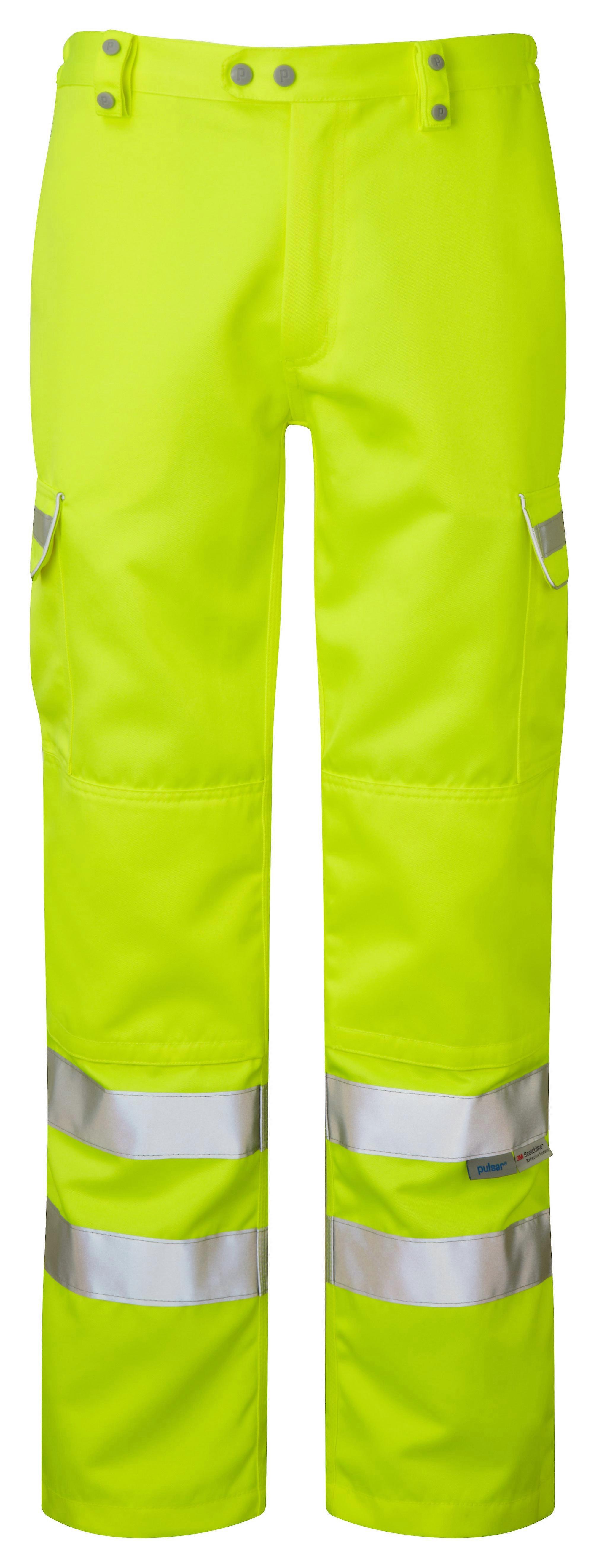 PULSAR P346 High Visibility Yellow Combat Trouser Regular 42