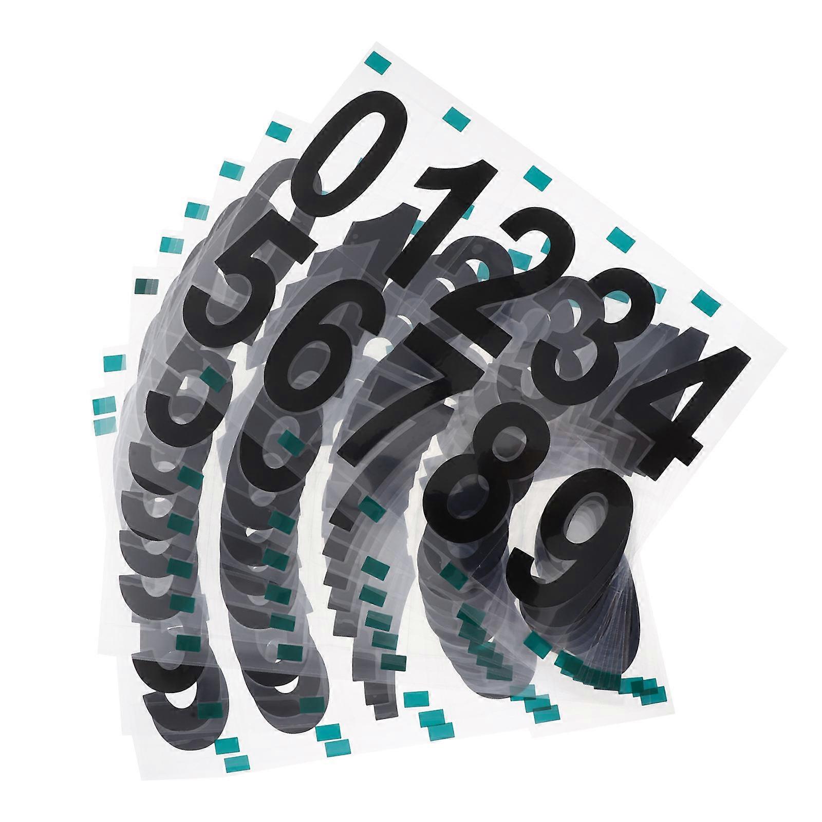 Waterproof Reflective Number Stickers for Garage 10Sets Self Adhesive Labels