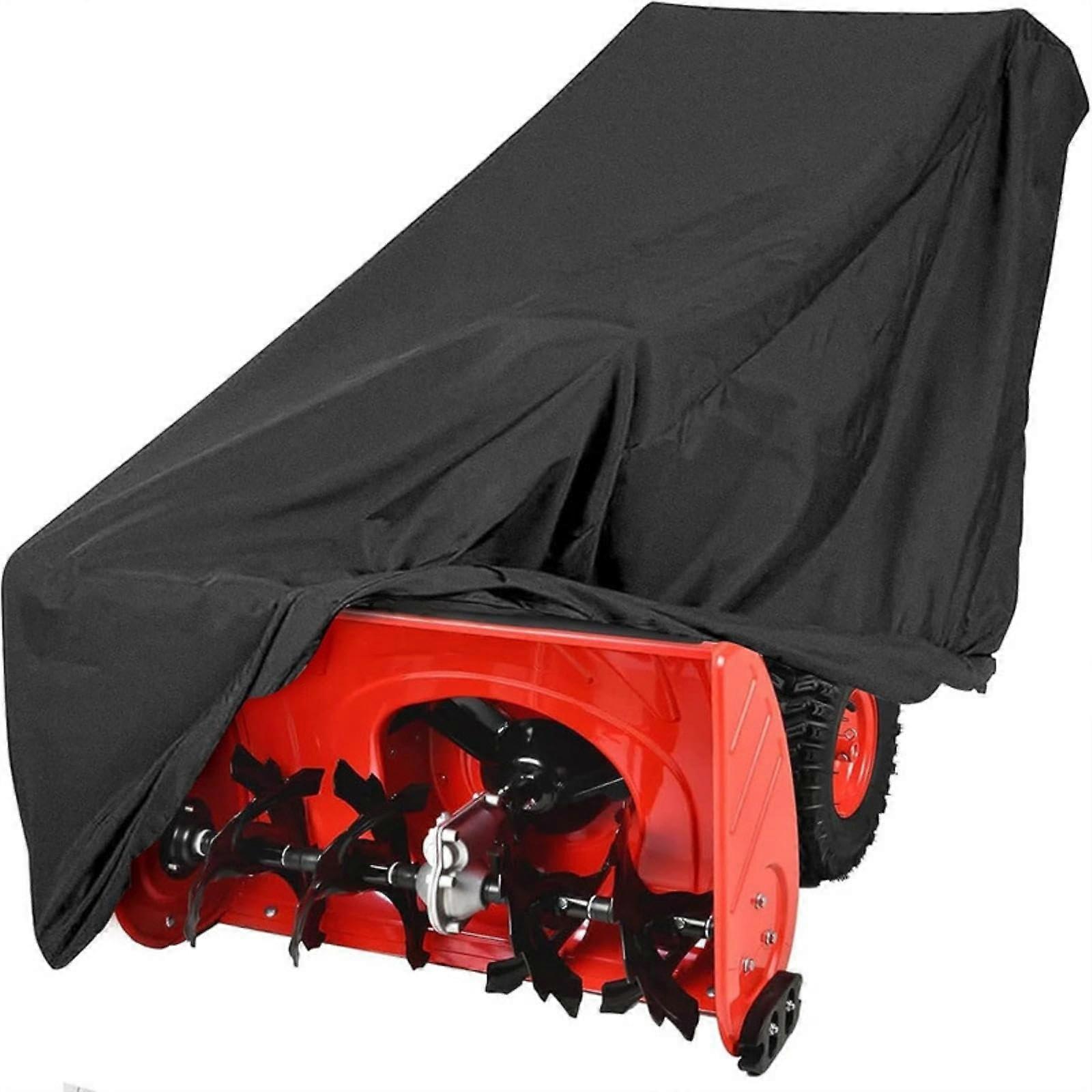 Snow Blower Cover 600D Heavy Duty Waterproof Polyester with Windproof Elastic Hem Universal Fit