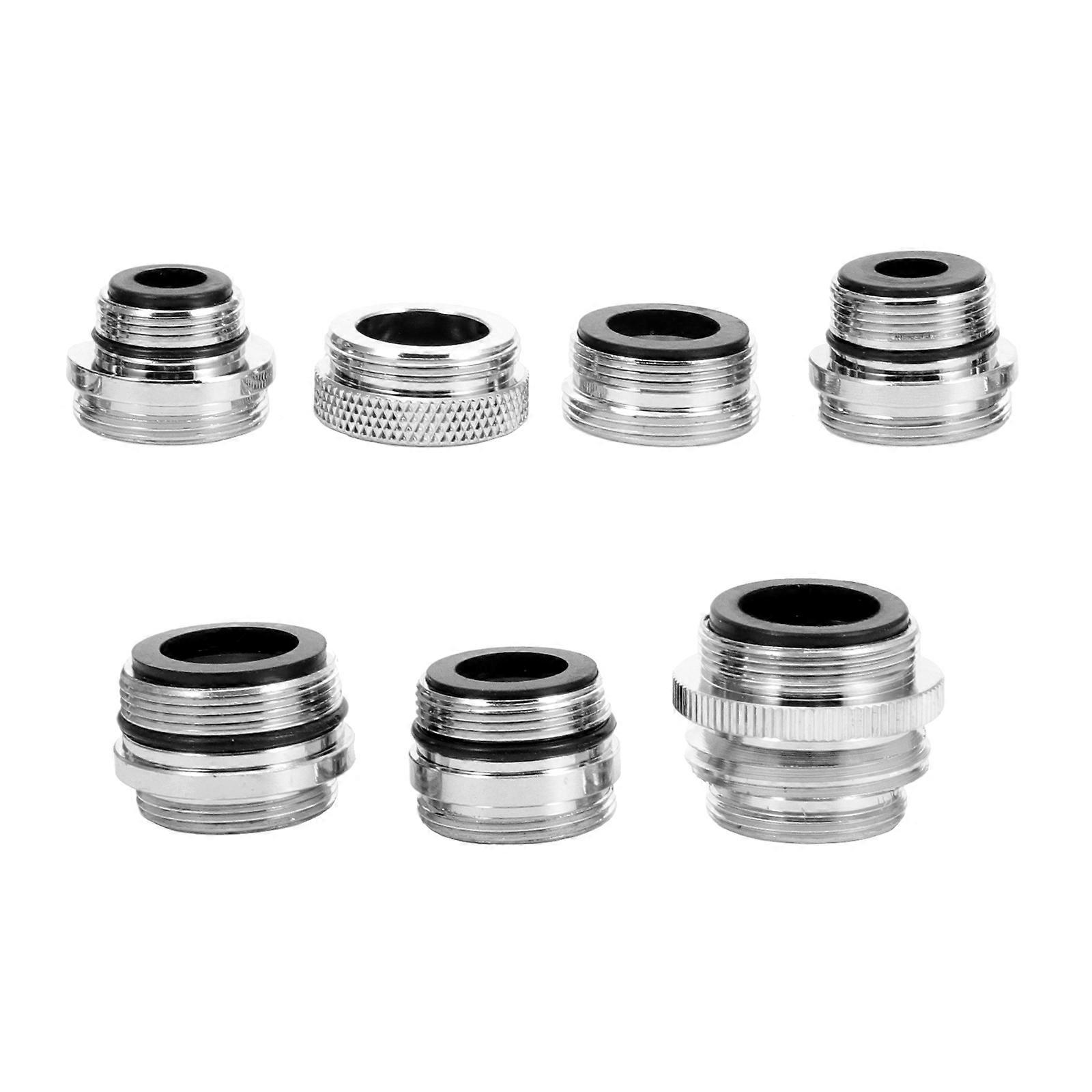 Water Adapter Copper Faucet Adapter Set for Garden Hose 7Pcs Kit