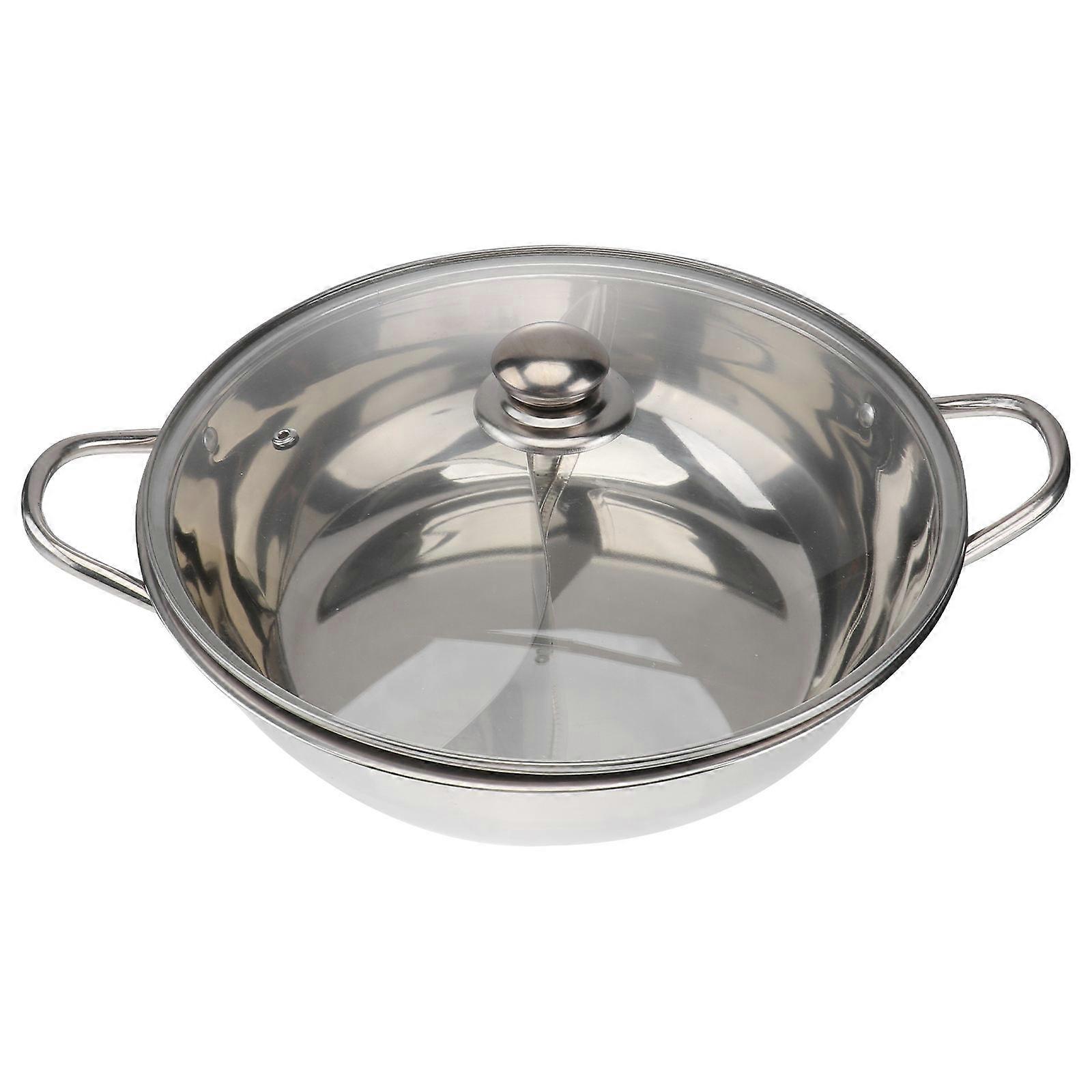 Stainless Steel Cookware Multifunction Hot Pot Pot with Divider for Kitchen