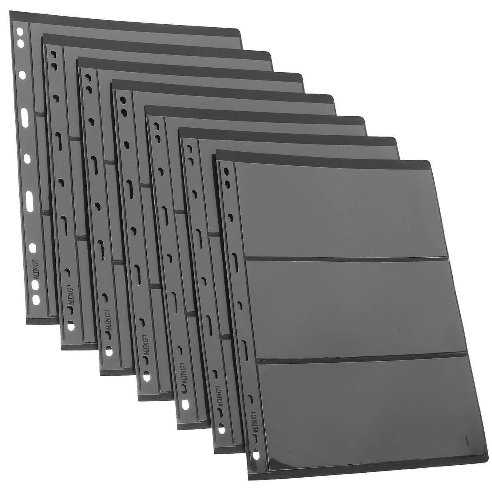 Loose-Leaf Stamp Collection Book Stamp Holder with 10 Sheets PVC Material