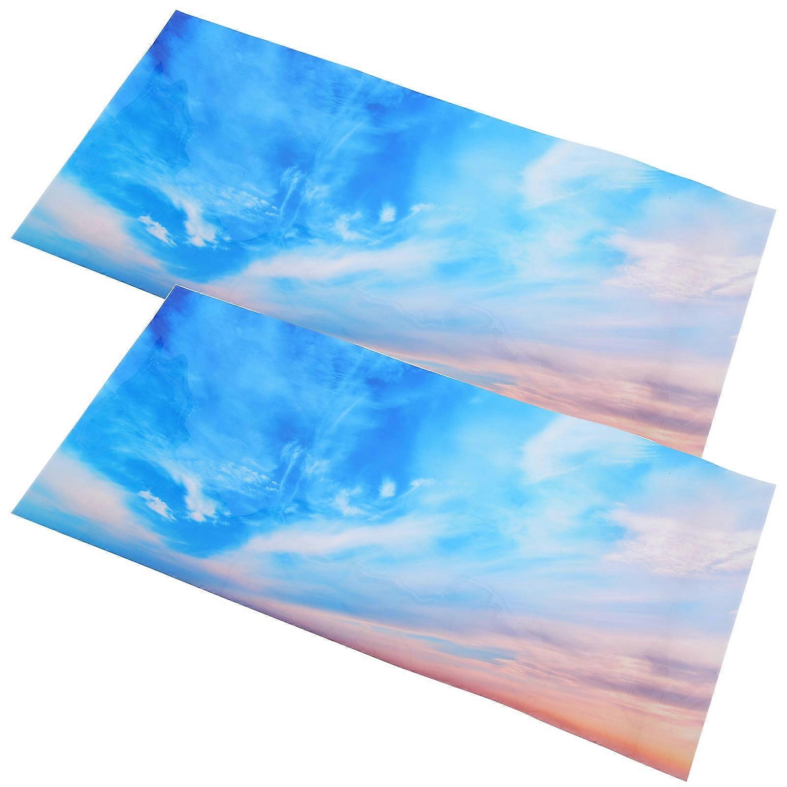 Lamp Shades Ceiling Light Blocking PVC Material For Office Classroom 2Pcs