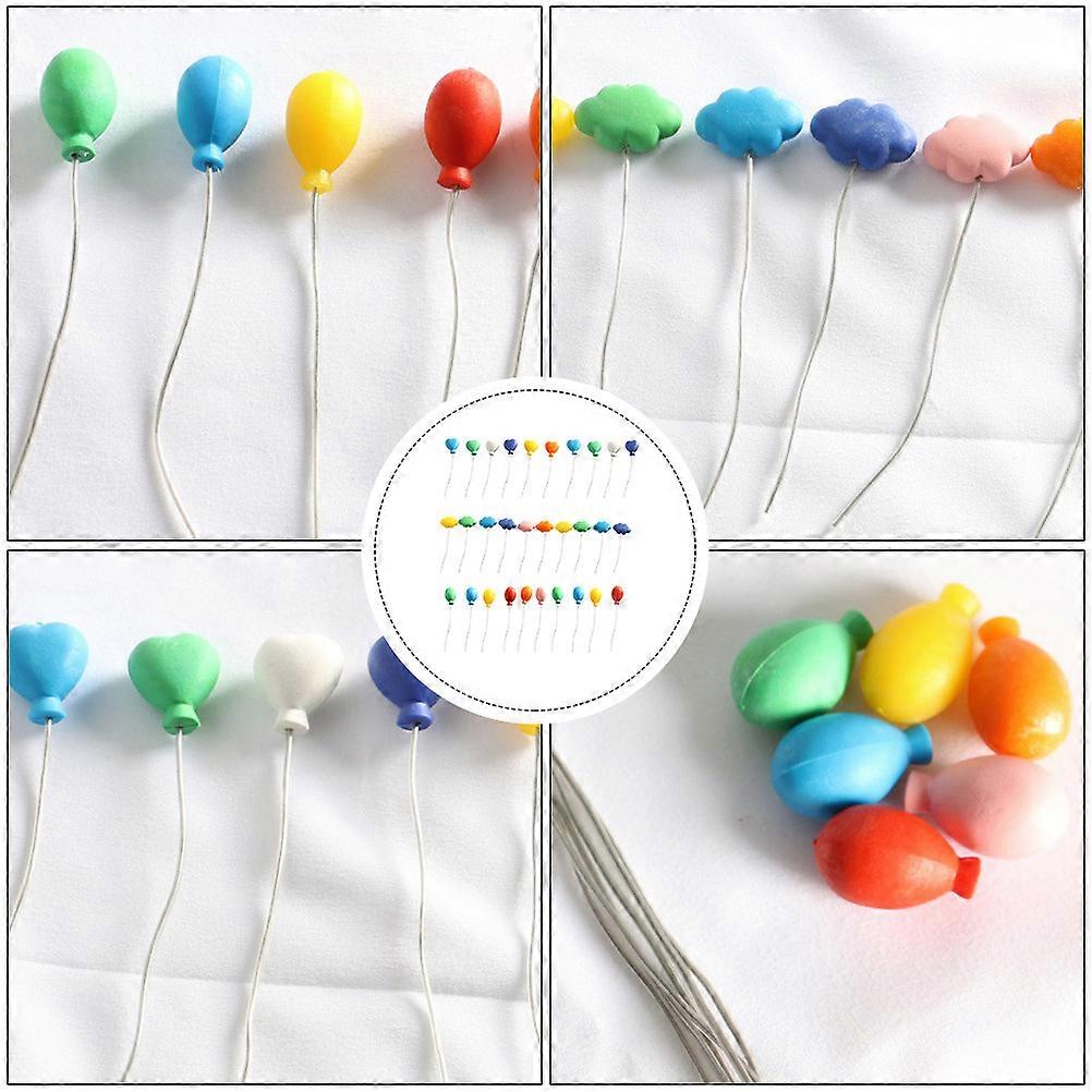 Mini Balloon Props for Decoration 30Pcs Colored Balloon Micro Landscape