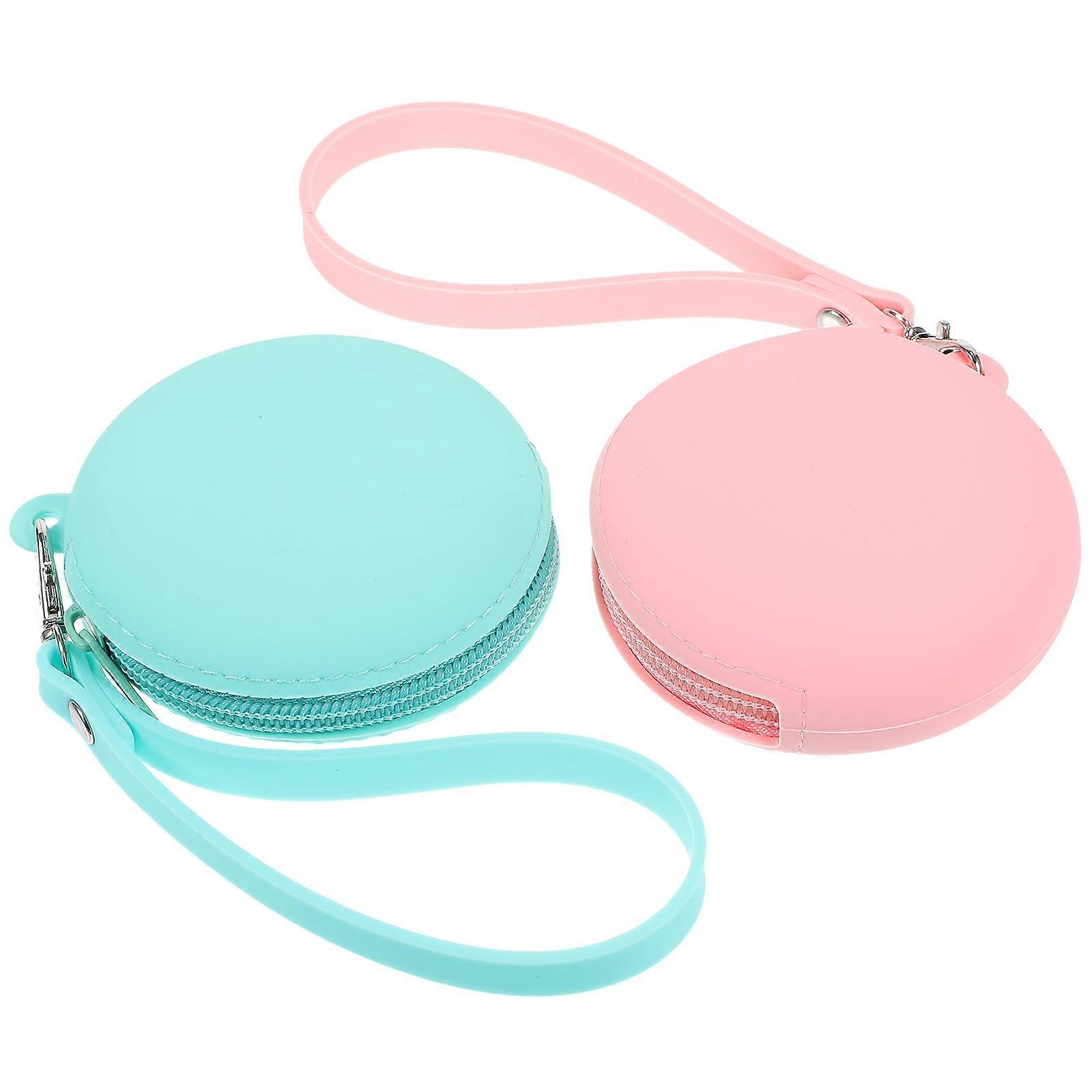 Portable Silicone Earphone Case for Storage Use 4Pcs with Keychains Travel