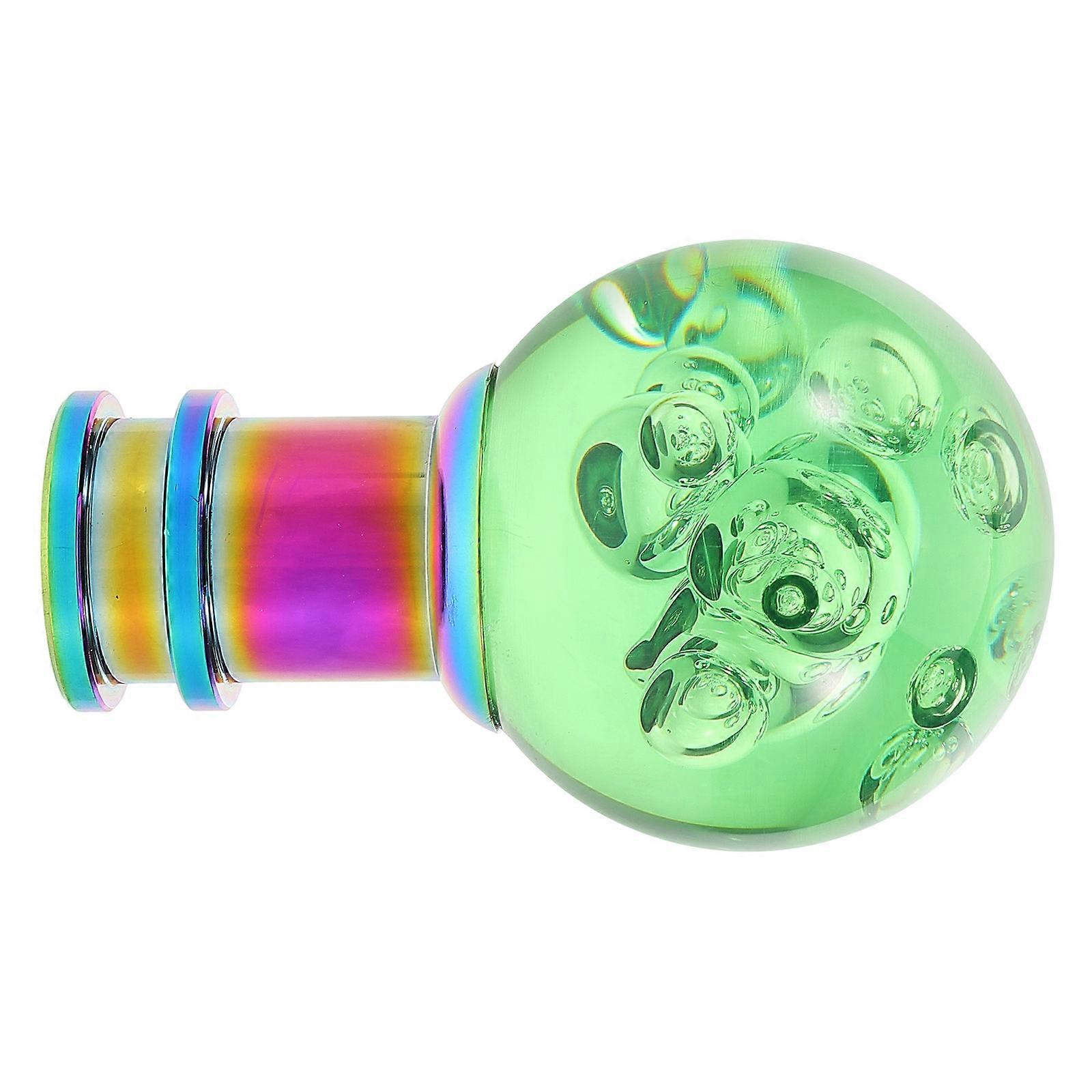 Universal Round Crystal Gear Knob for Car with Unique Bubble Design and Limit Function Multi Color