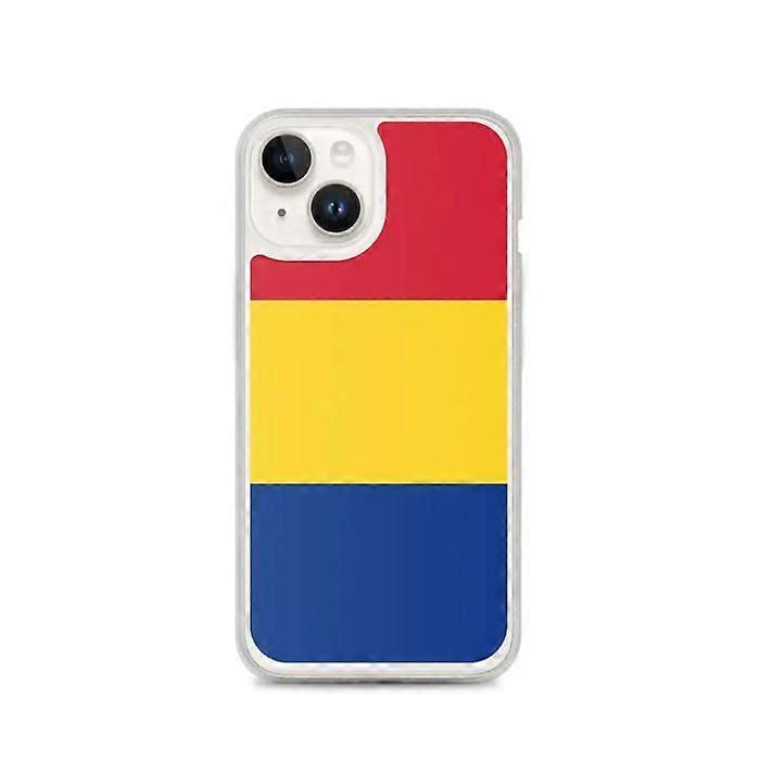Phone Case – Romanian Flag – Compatible with iPhone 14 – Soft Case – Durable and Shockproof - Silicone - Pixelforma
