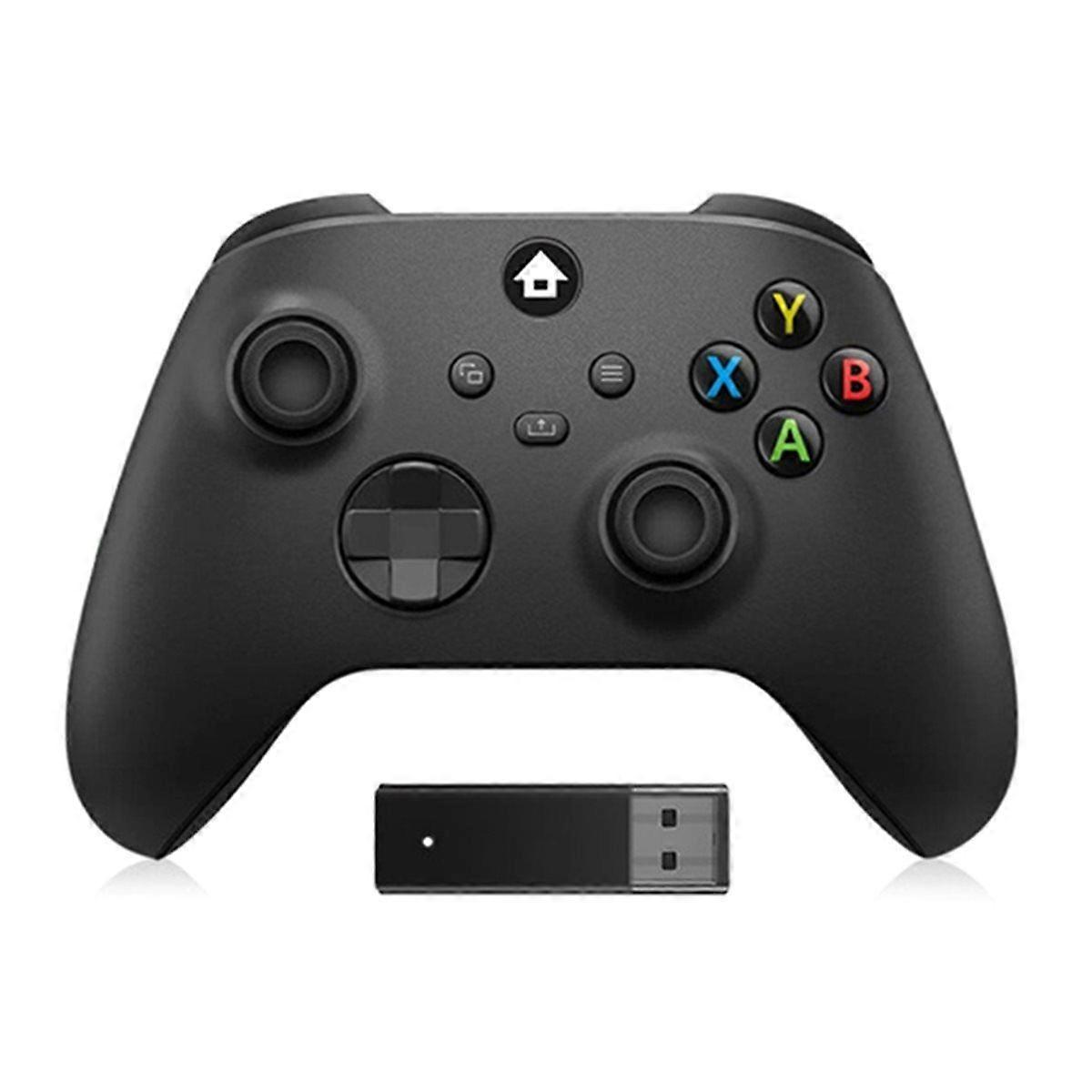 For /S 2.4G Wireless Game Controller with Console Joysticks 2.4G Adapter Receiver for PC Gamepad A