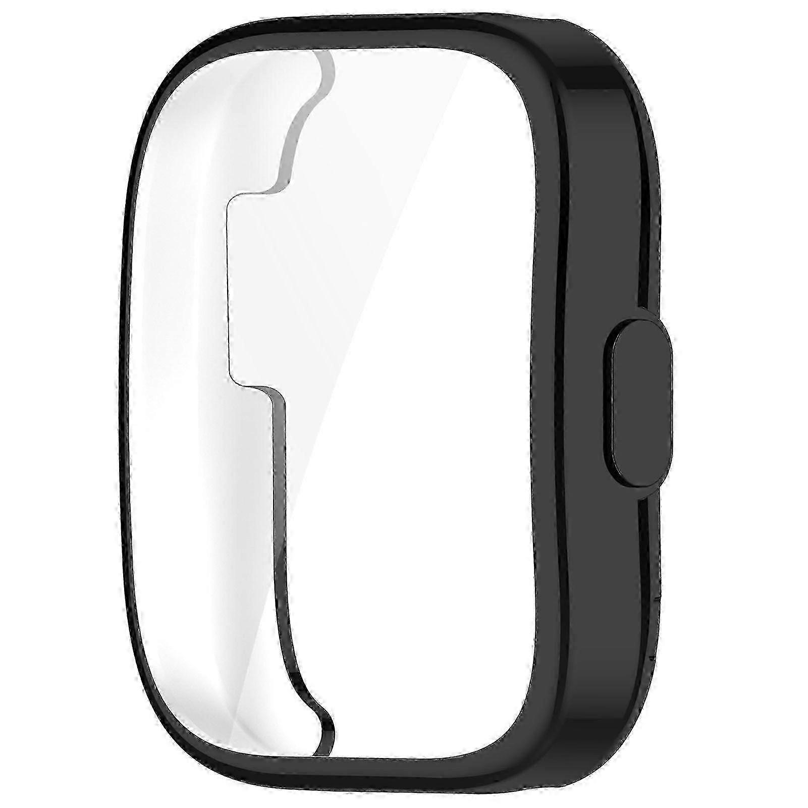Case for Amazfit Bip 5 with Tempered Glass Screen Protector Full Coverage Shockproof Dustproof Design