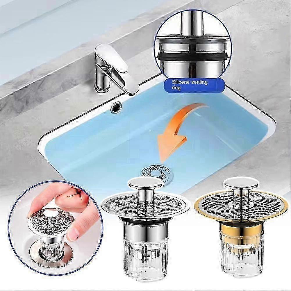 2026 Suitable Wash Basin Filter Plug Sink Plug Wash Basin Core Bounce Up Drain Filter