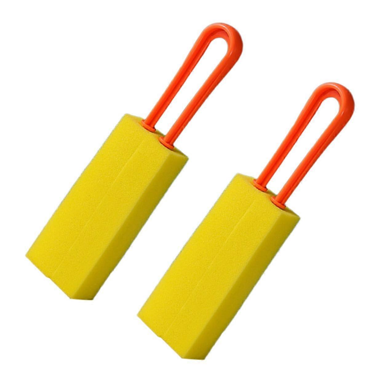 2Pcs Density Sponge Bottle Cleaning Brush for Kettle and Nursing Bottle with Hanging Handle