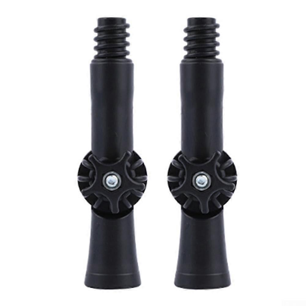 Mop Extension Pole with Adjustable Telescopic Length and 360° Rotating Joint, ABS, Black, 2pcs