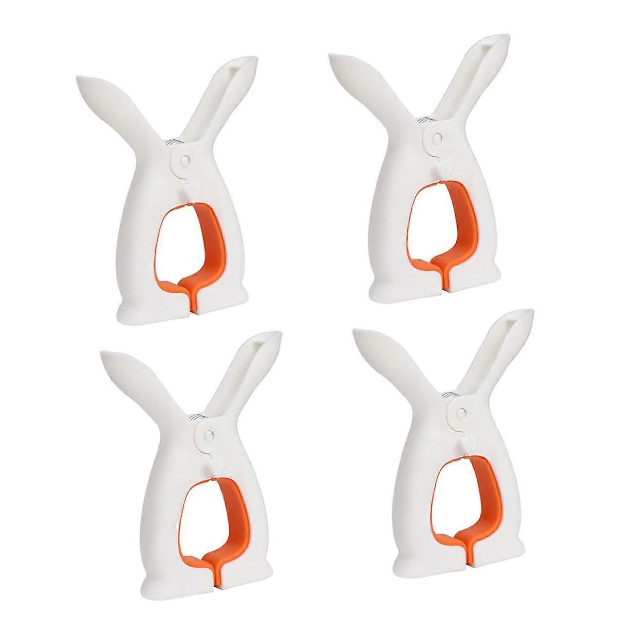 4pcs Clothes Drying Clips with Windproof Strong Grip for Blankets and Laundry Outdoor Use