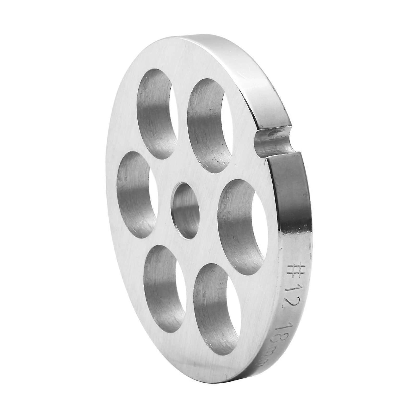Stainless Steel Meat Grinder Plate Replacement Type 12 Mincer Disc with Multiple Hole Sizes