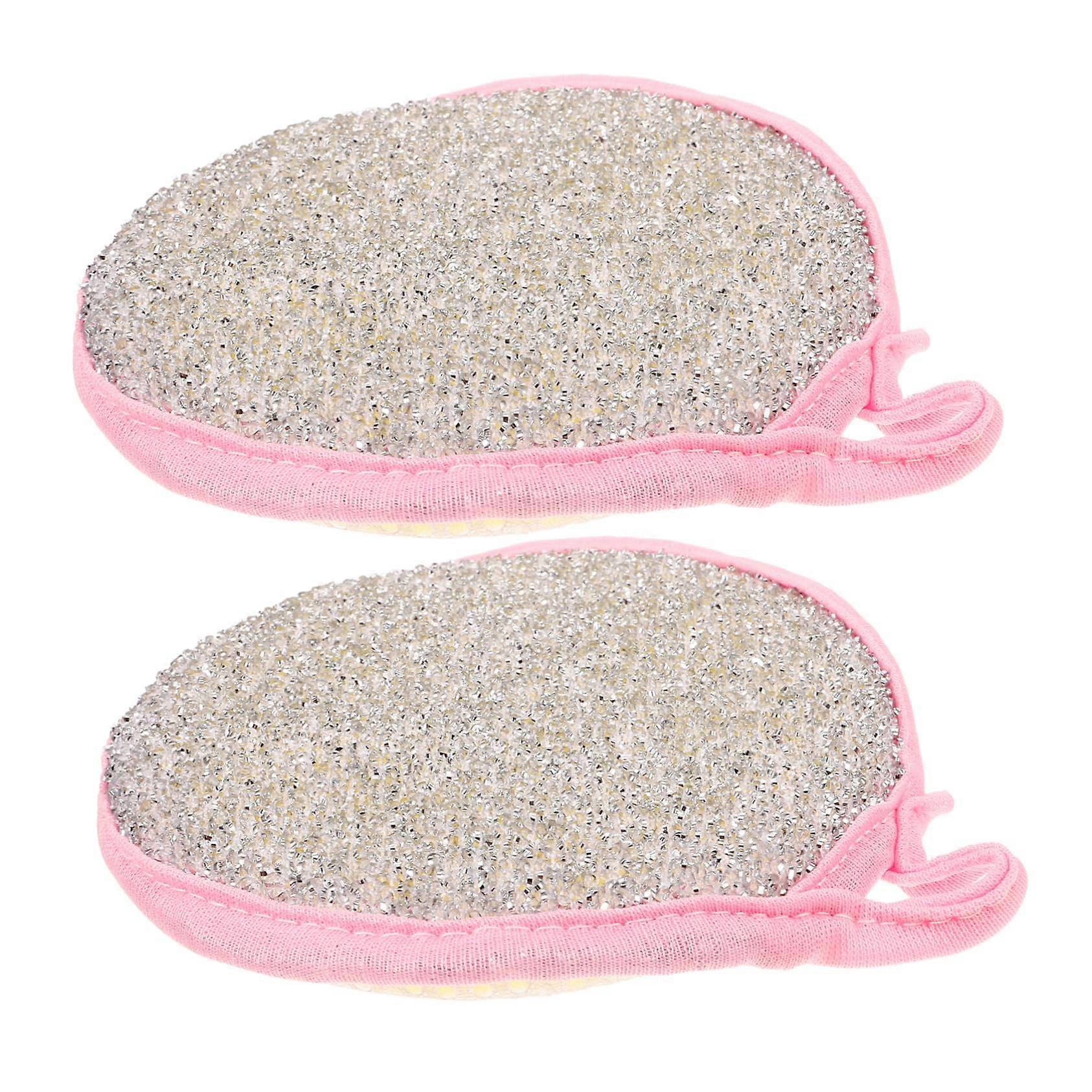 2pcs NonScratch Dish Scrubbers and Durable Kitchen Scrub Pads for Fast Surface Cleaning